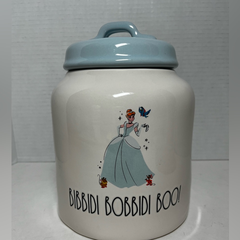Rae Dunn Disney Cinderella Bibbidi Bobbidi Boo Canister